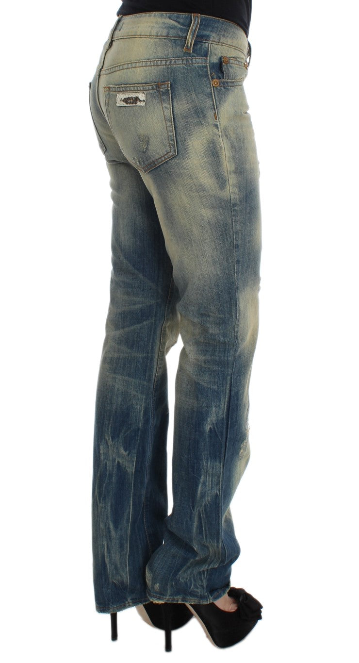 Cavalli - Jean slim élégant bleu bootcut