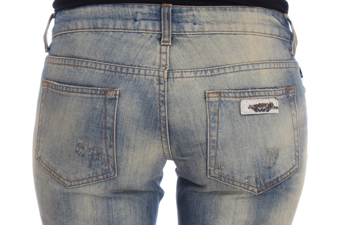 Cavalli - Jean slim élégant bleu bootcut