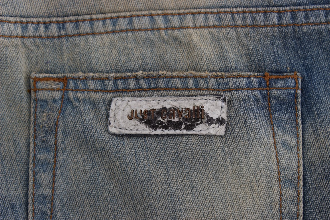 Cavalli - Jean slim élégant bleu bootcut