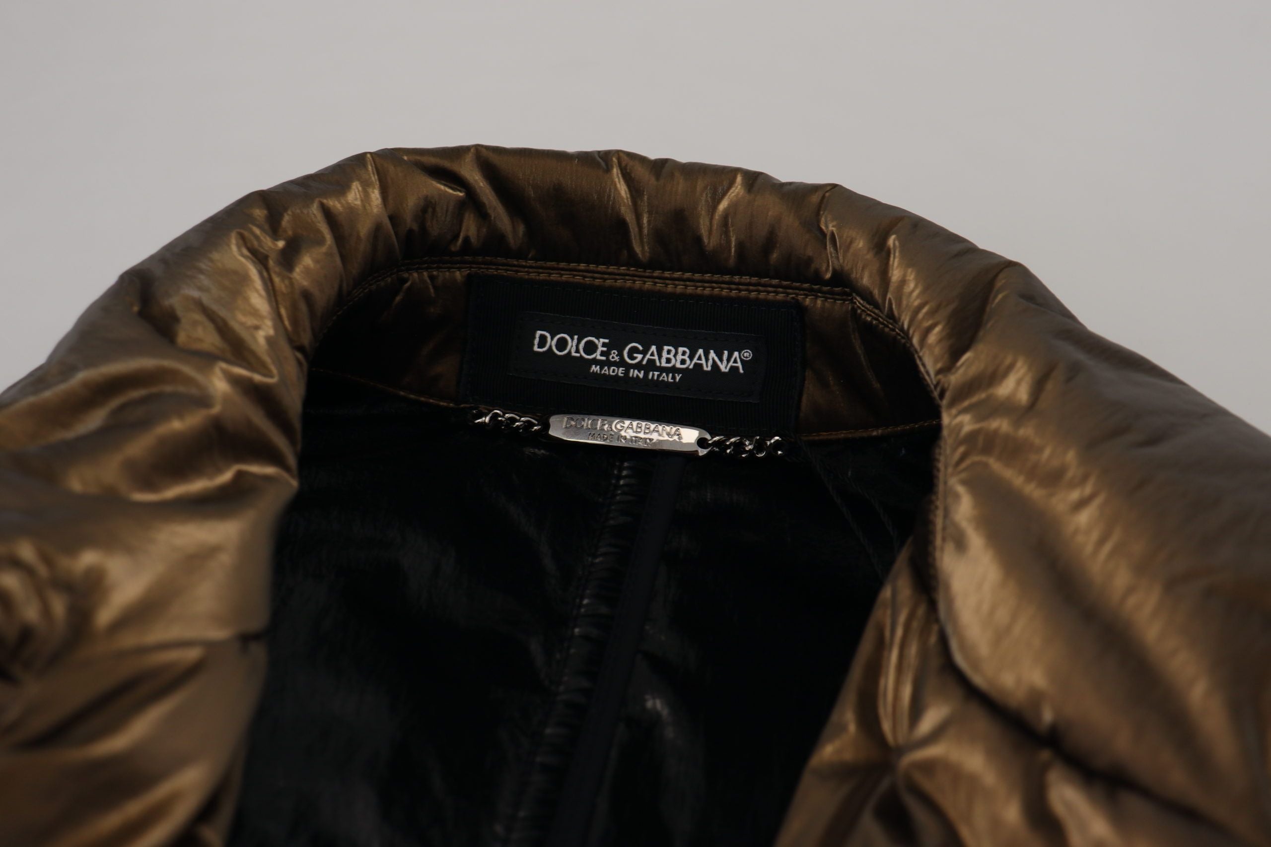 Dolce &amp; Gabbana Veste élégante à double boutonnage en bronze