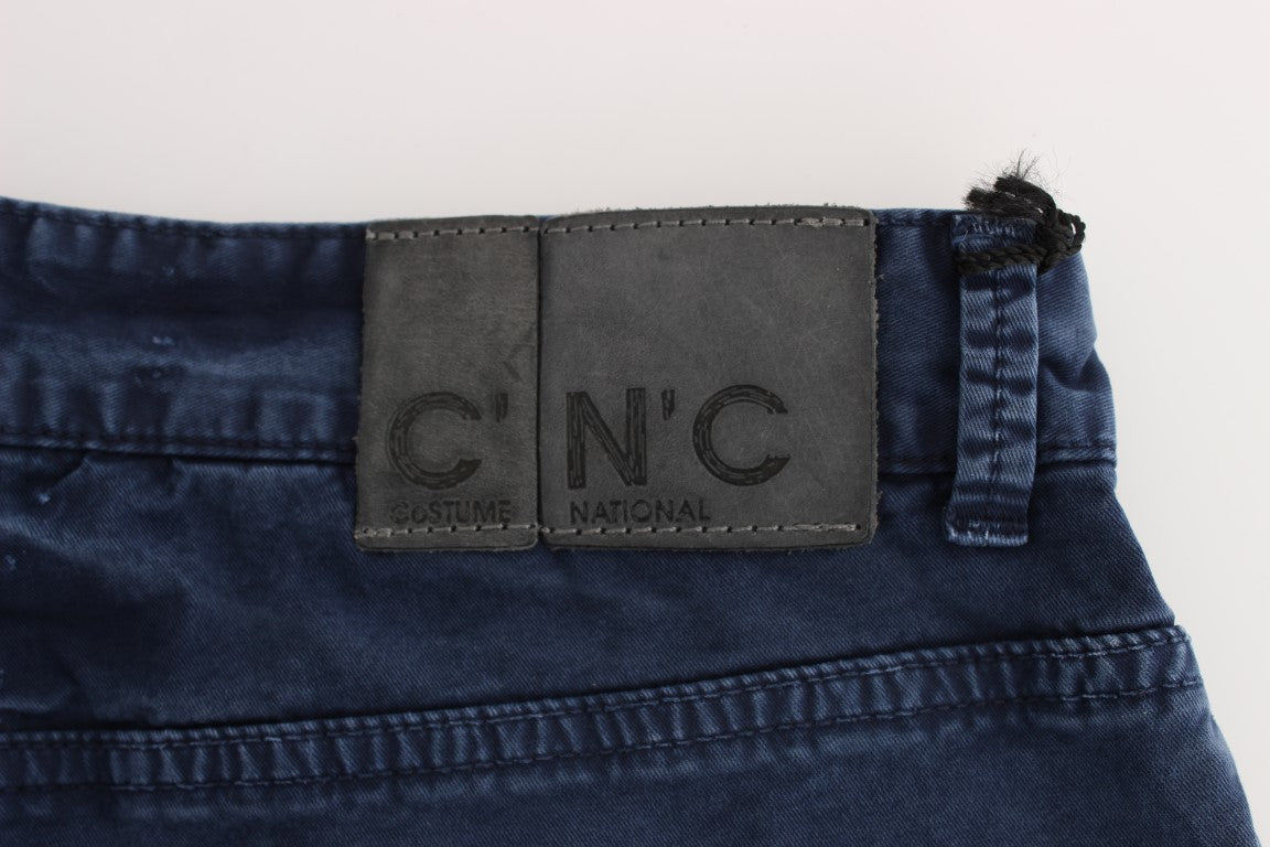 Costume National Chic - Jean en denim bleu coupe classique