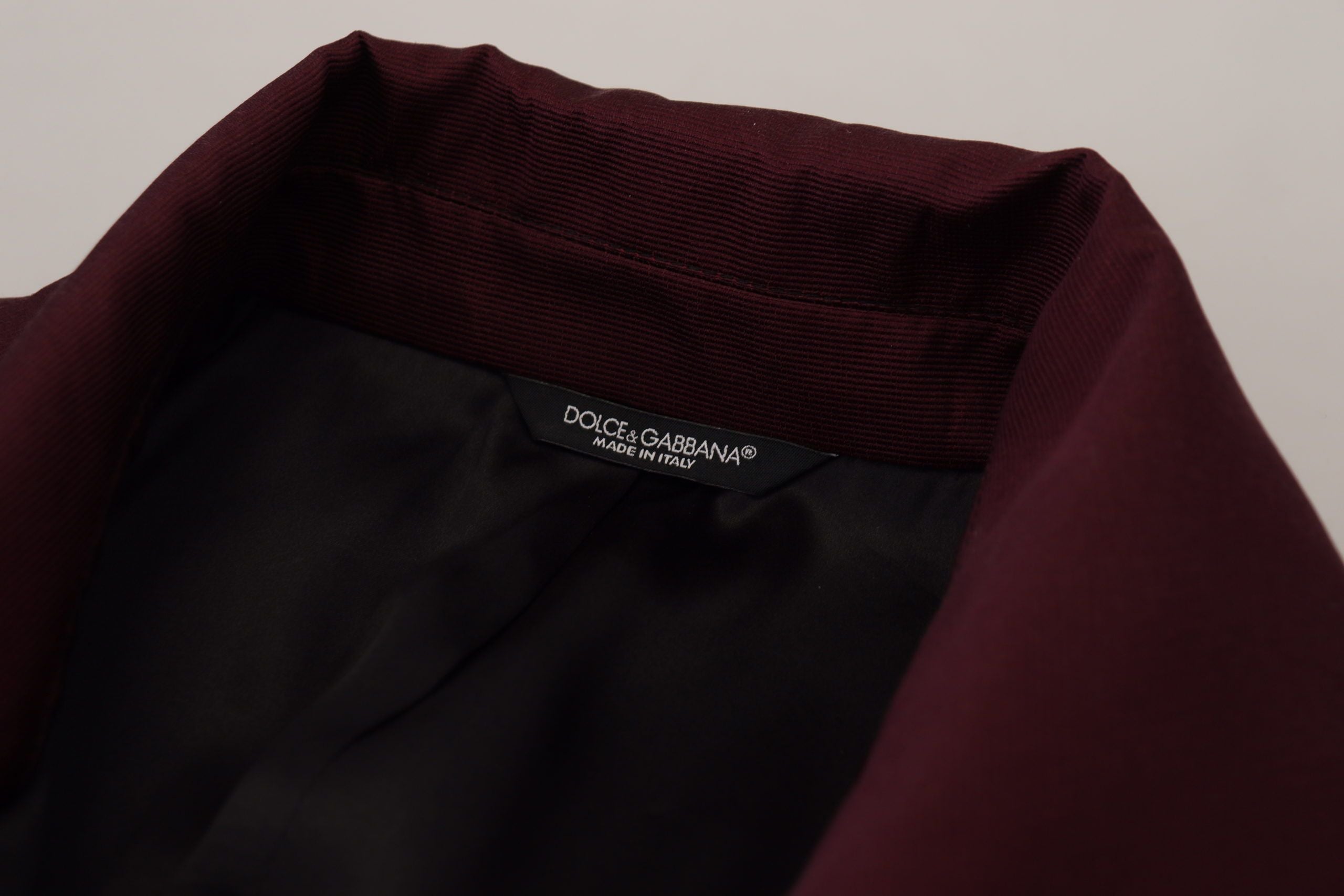 Dolce &amp; Gabbana Veste élégante à double boutonnage bordeaux