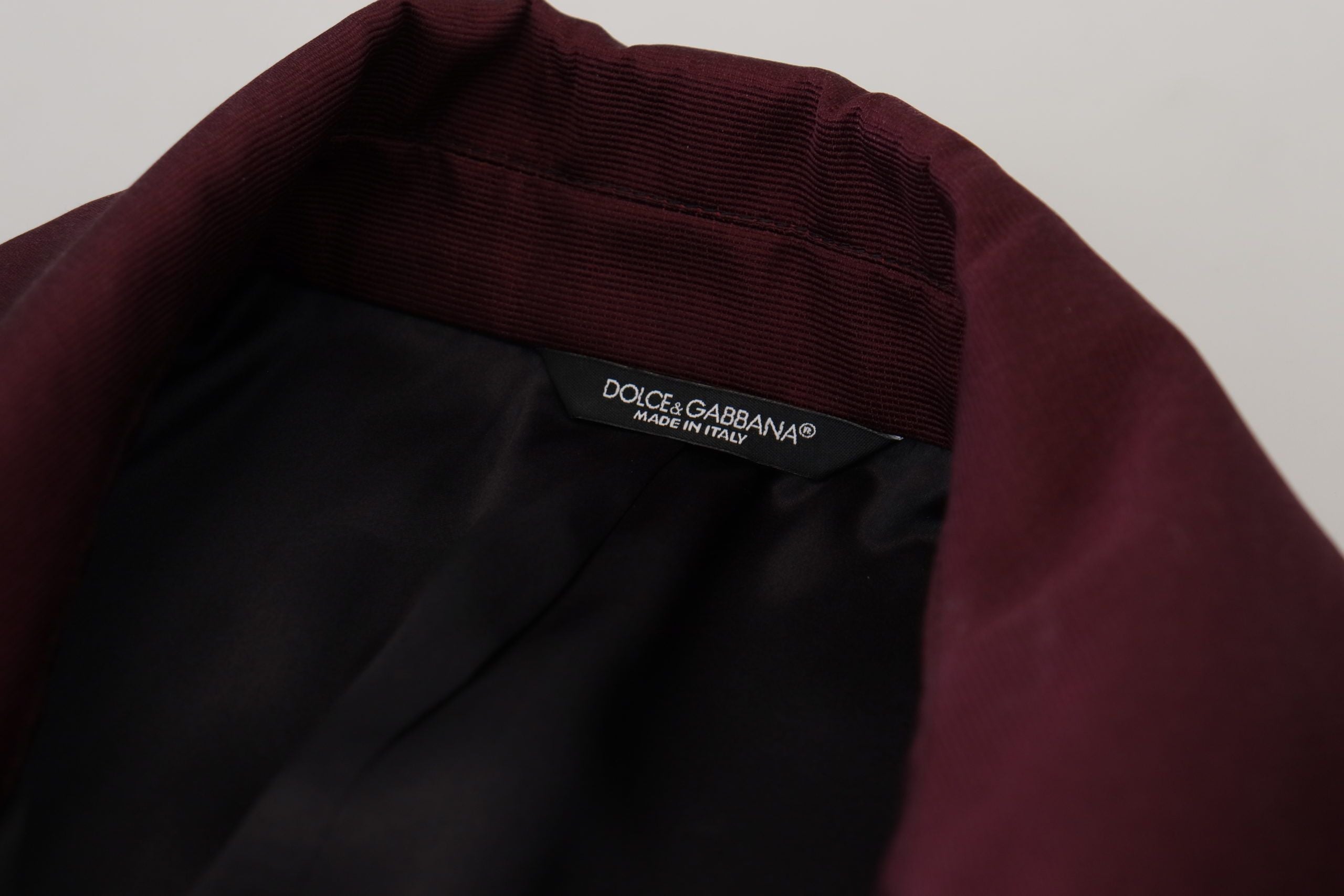 Dolce &amp; Gabbana Veste élégante à double boutonnage bordeaux