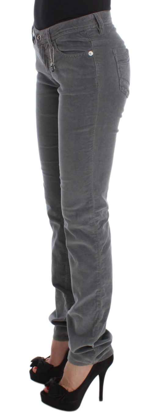 Costume National Sleek Super Slim Gray Jeans