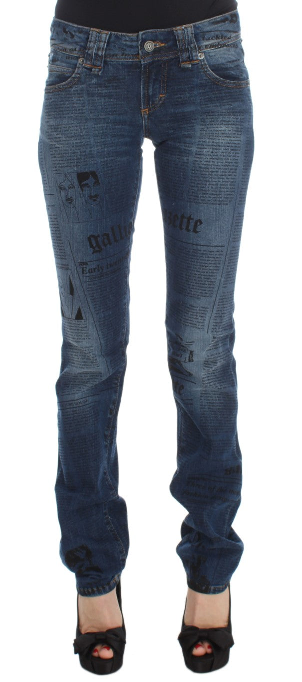 Jean en denim bootcut slim élégant John Galliano