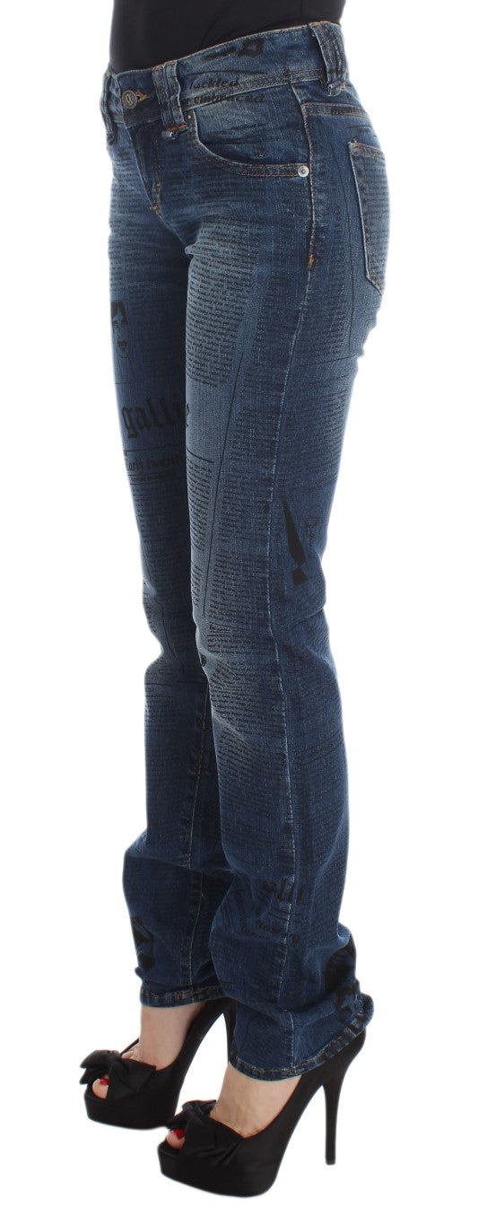 Jean en denim bootcut slim élégant John Galliano