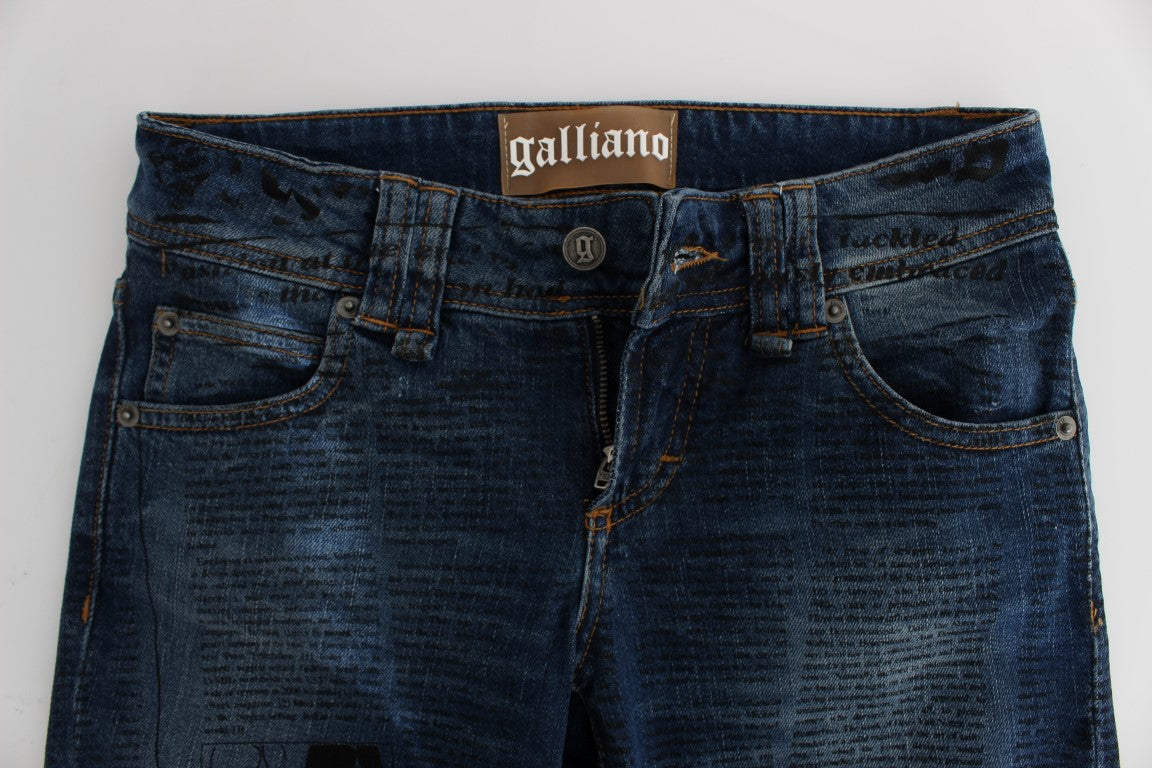 Jean en denim bootcut slim élégant John Galliano