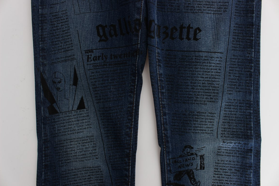 Jean en denim bootcut slim élégant John Galliano