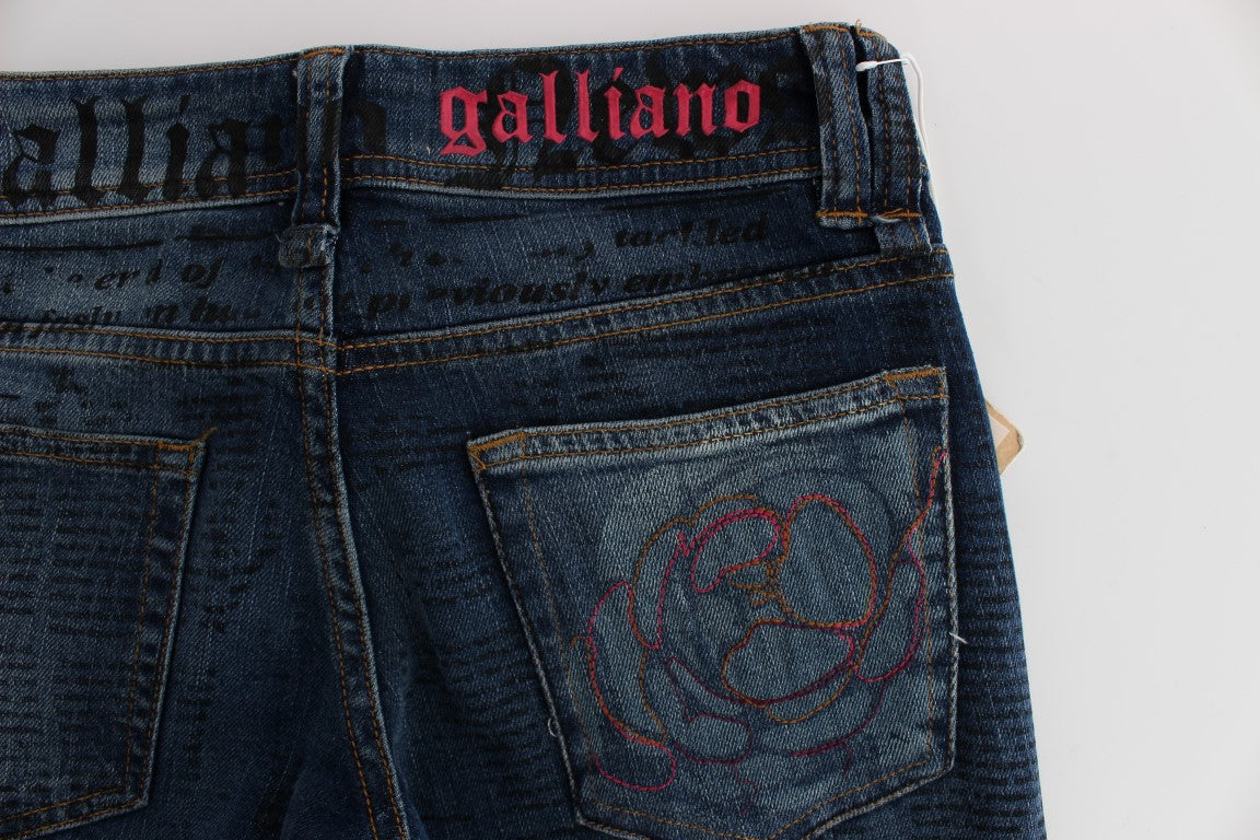 Jean en denim bootcut slim élégant John Galliano