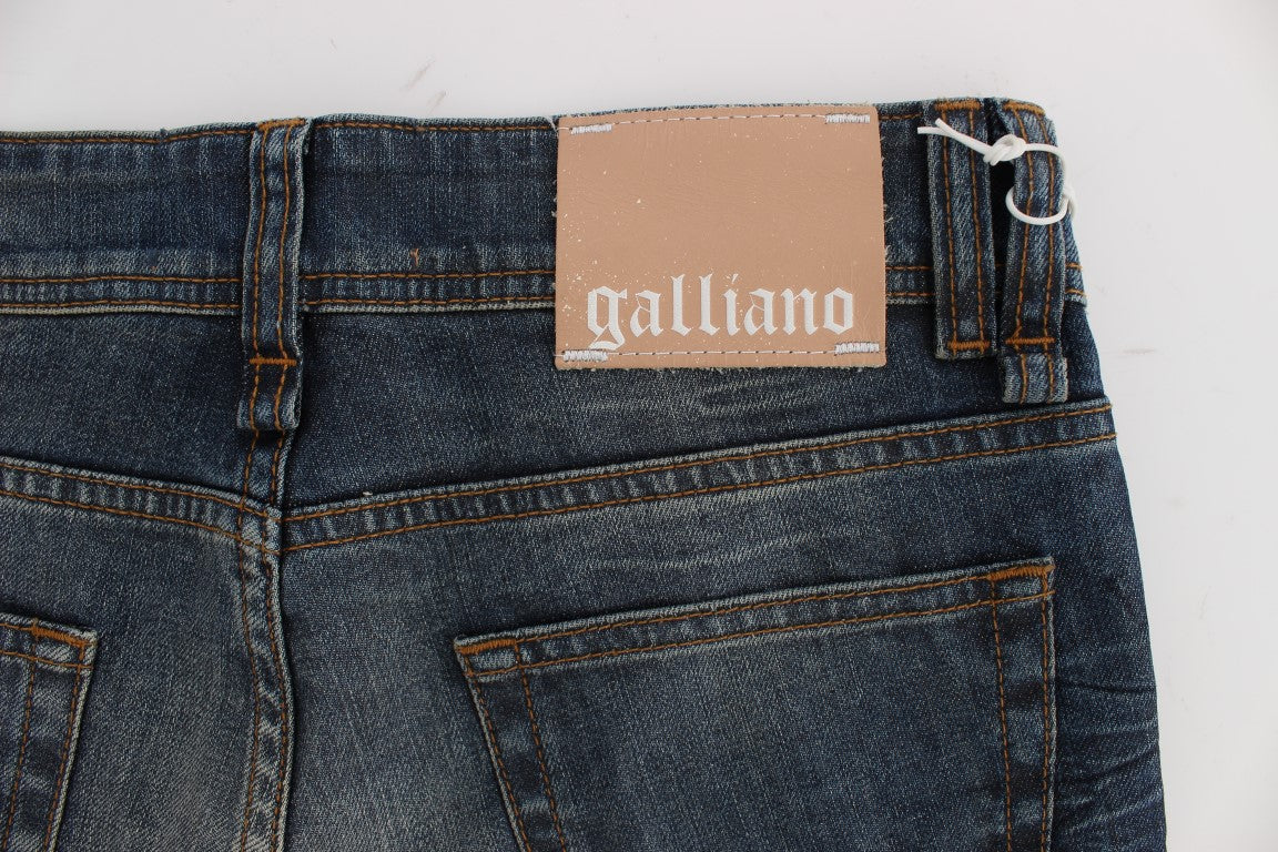 Jean bleu coupe slim chic John Galliano