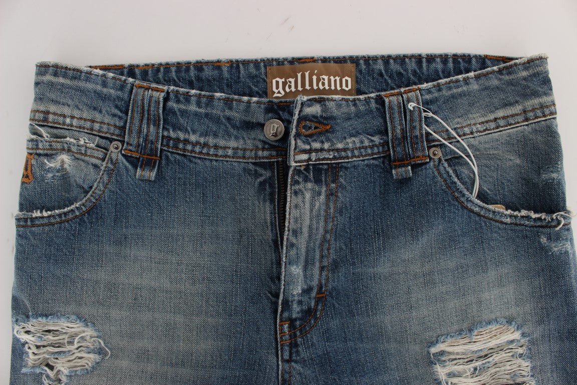 Jean John Galliano Chic Boyfriend bleu délavé