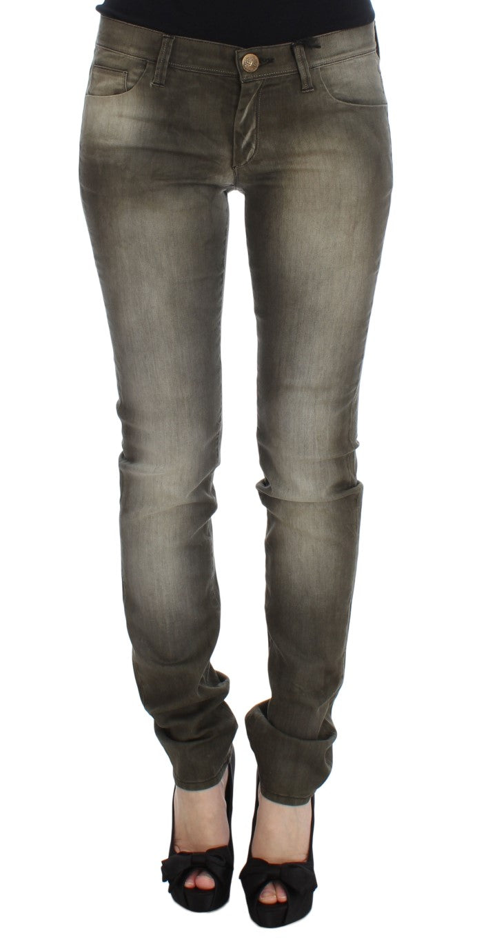 Ermanno Scervino Denim italien coupe slim gris chic