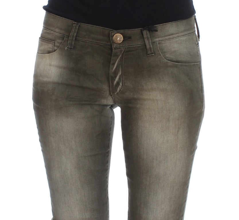 Ermanno Scervino Denim italien coupe slim gris chic