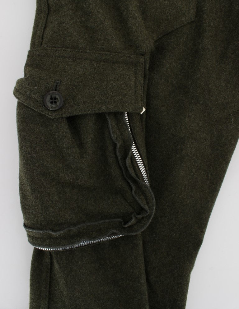 Ermanno Scervino Pantalon cargo vert chic pour un style sans effort