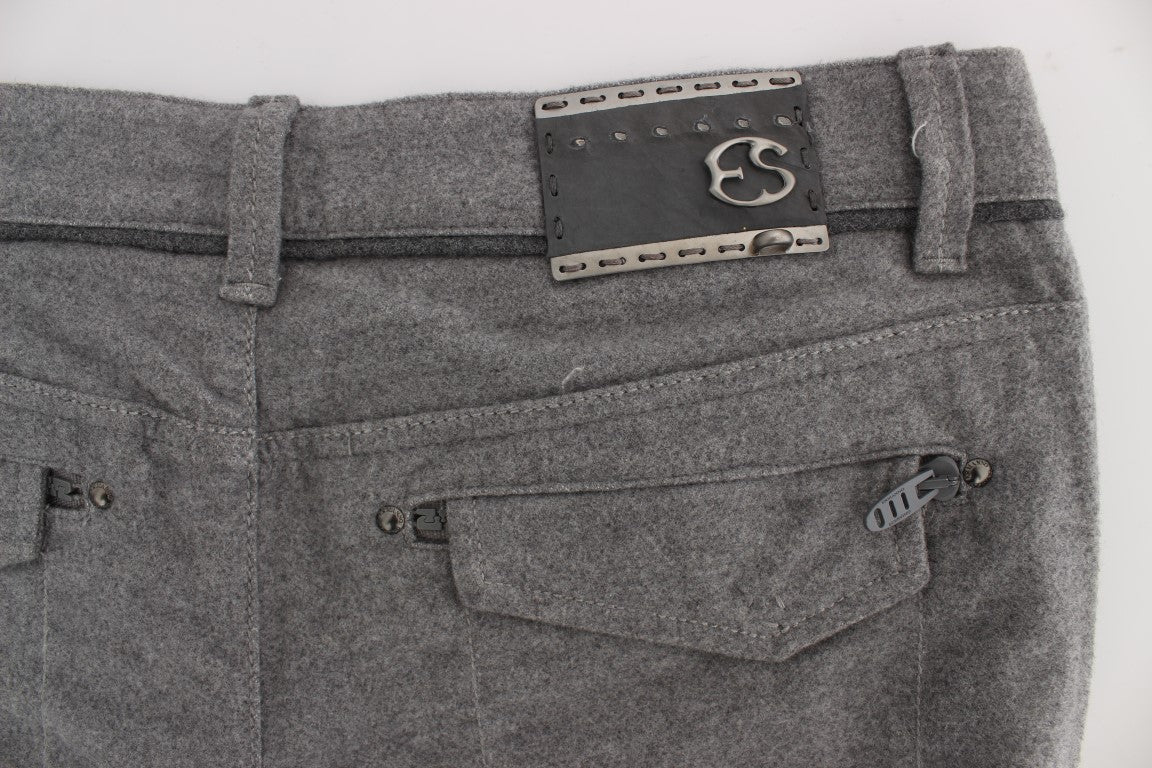 Ermanno Scervino Pantalon chic décontracté en coton gris