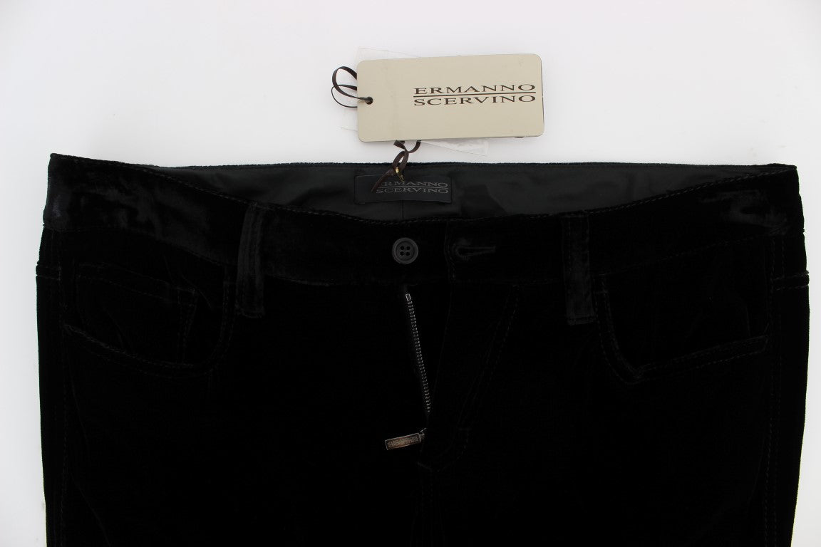 Ermanno Scervino Pantalon slim noir élégant