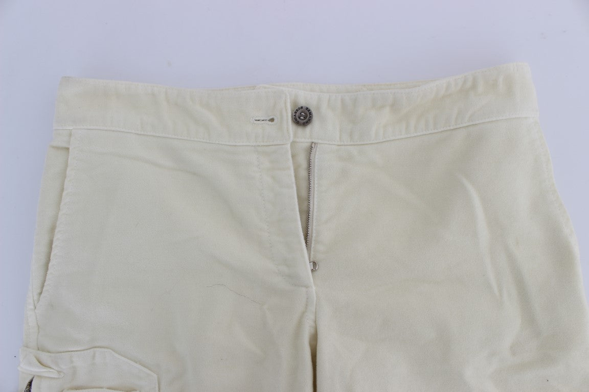 Ermanno Scervino Pantalon Capri Court Chic Beige