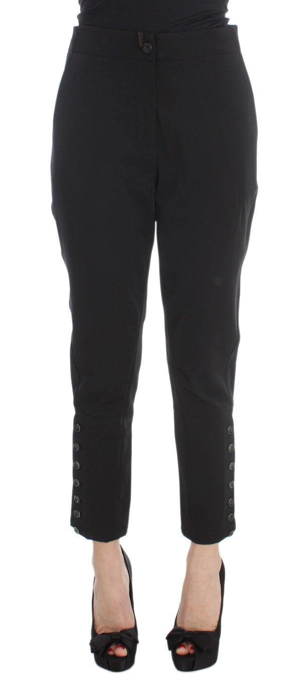 Ermanno Scervino Pantalon capri court élégant en noir