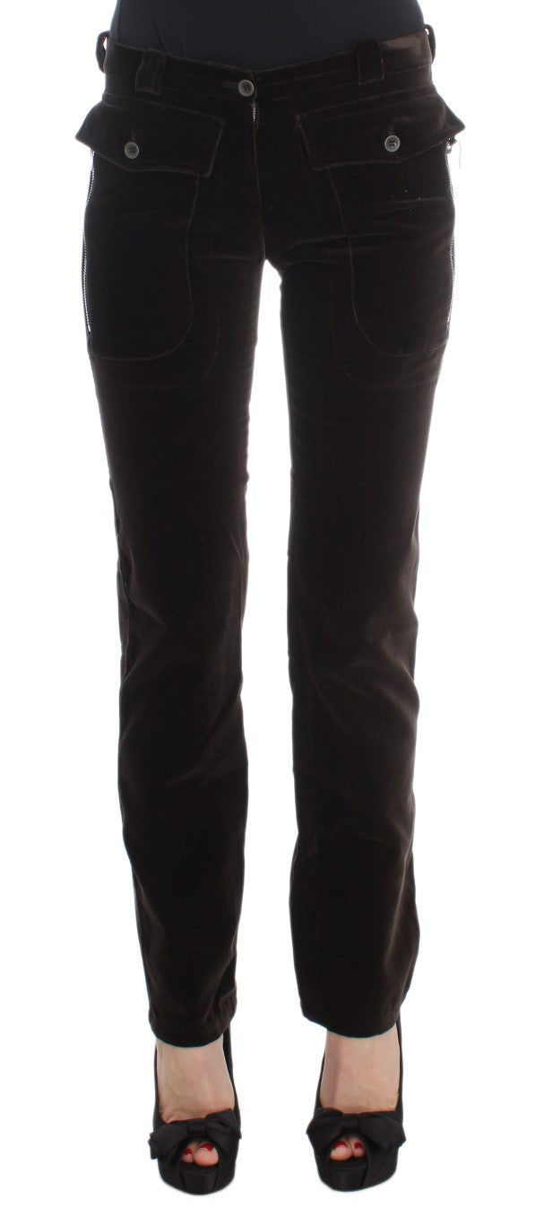 Ermanno Scervino Pantalon slim en coton italien