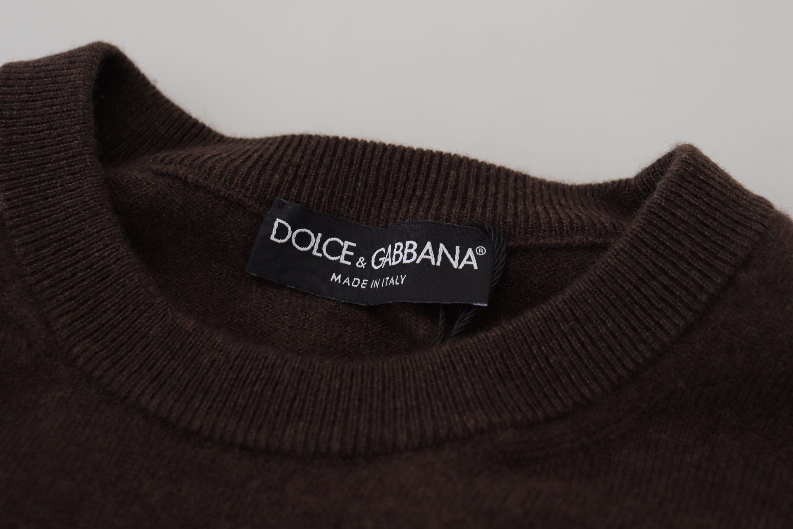 Dolce &amp; Gabbana Pull élégant à col rond en cachemire