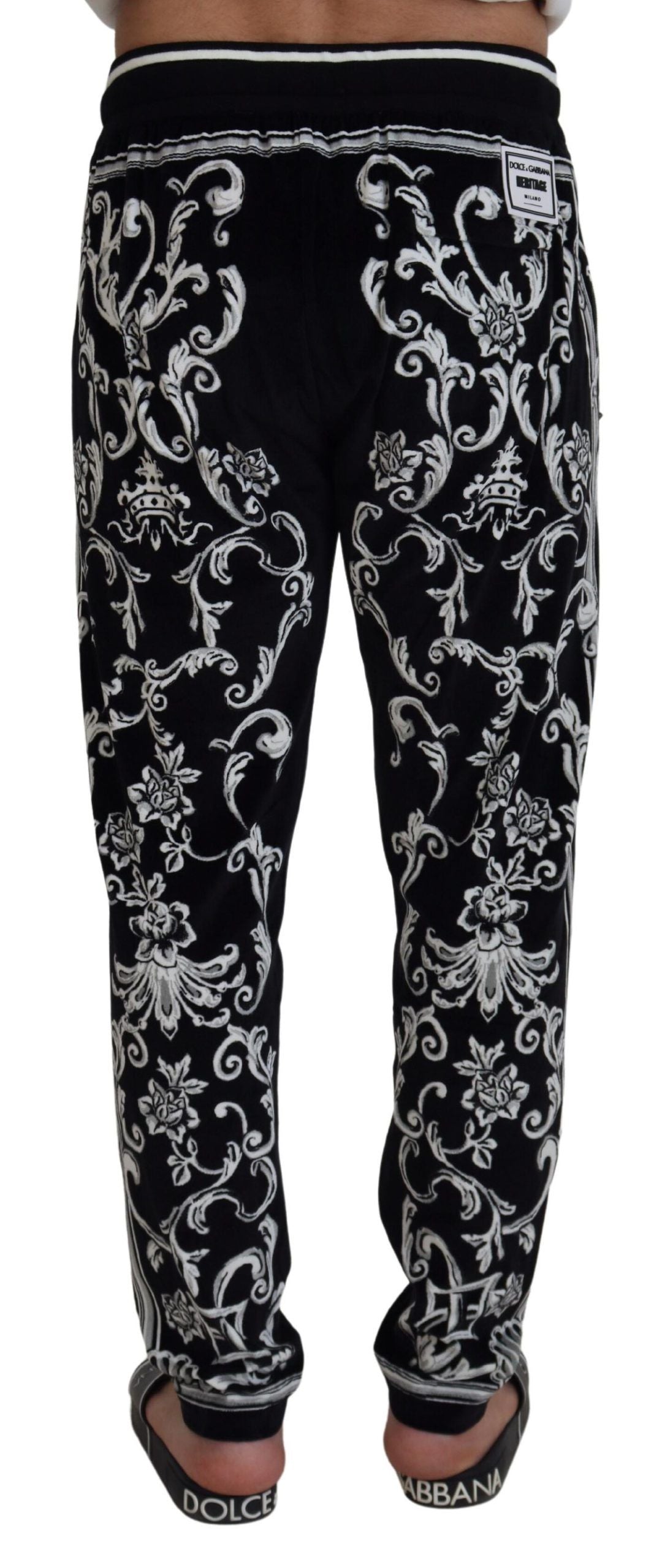 Dolce &amp; Gabbana Pantalon de survêtement décontracté à motifs baroques