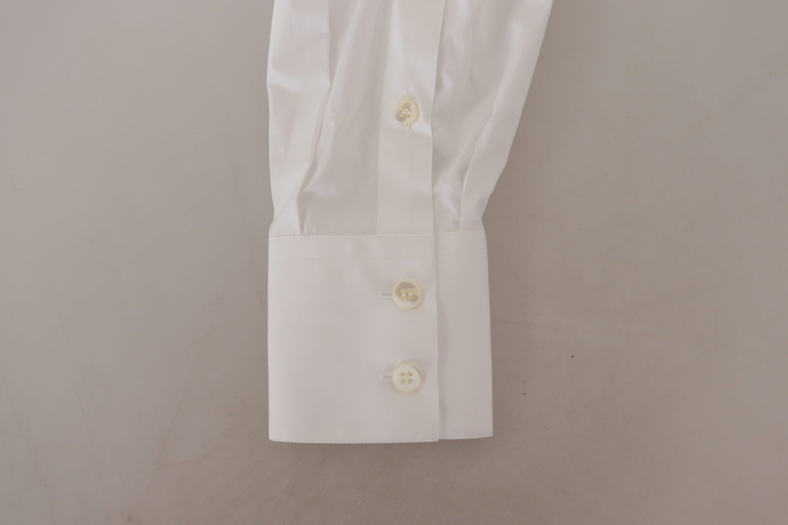 Dolce &amp; Gabbana Chemise boutonnée élégante en coton blanc