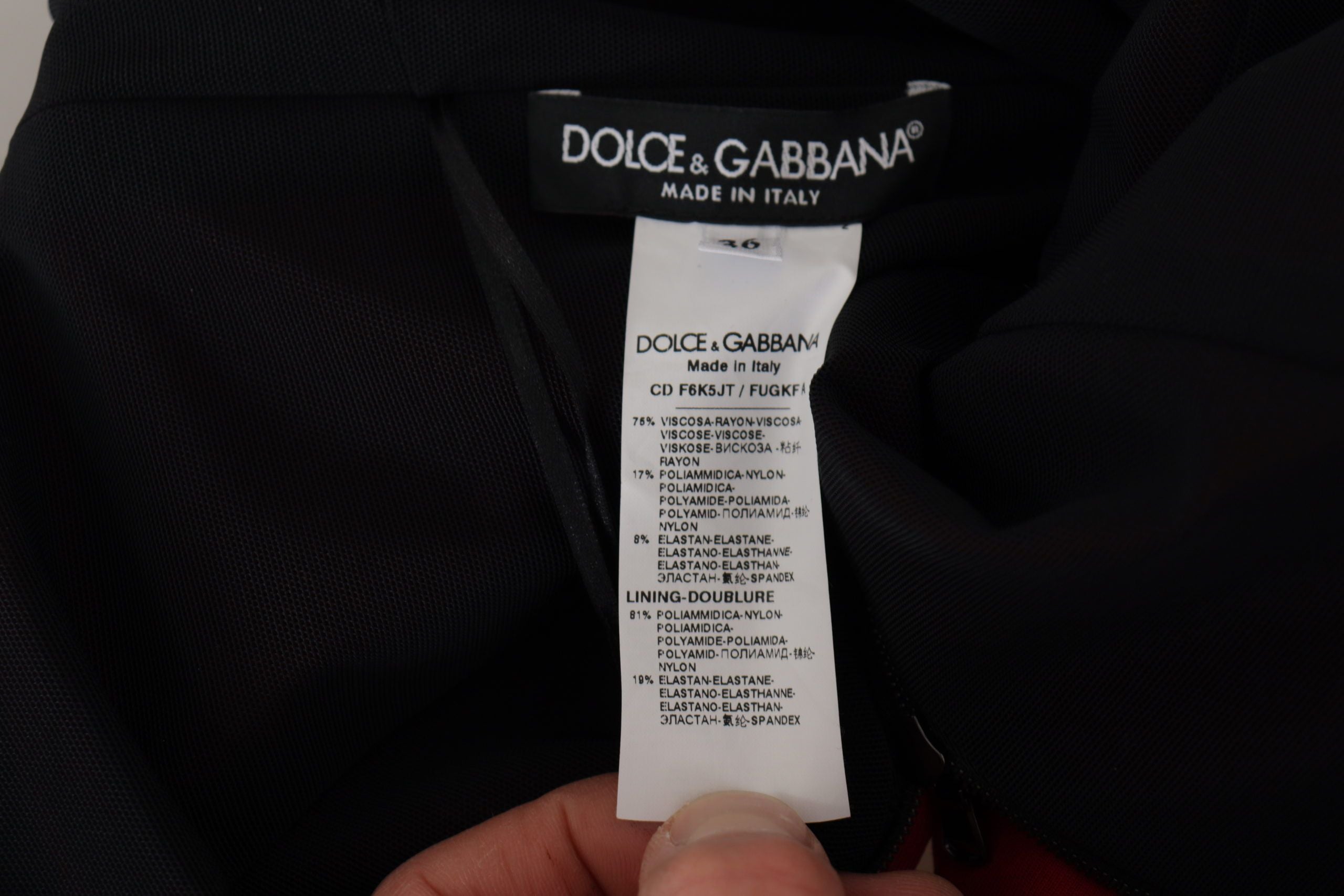 Dolce &amp; Gabbana Robe mi-longue moulante rouge élégante