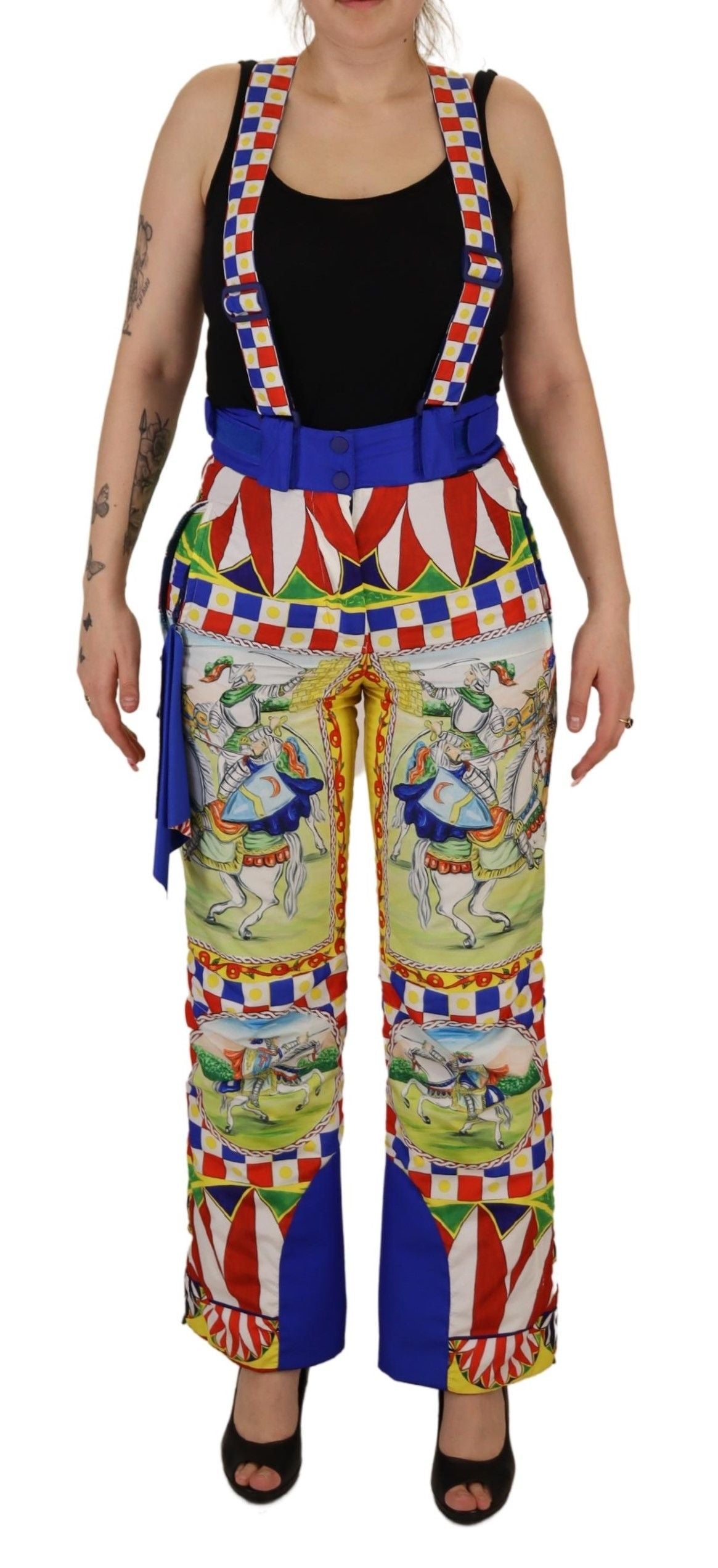 Dolce &amp; Gabbana Pantalon de neige taille haute multicolore