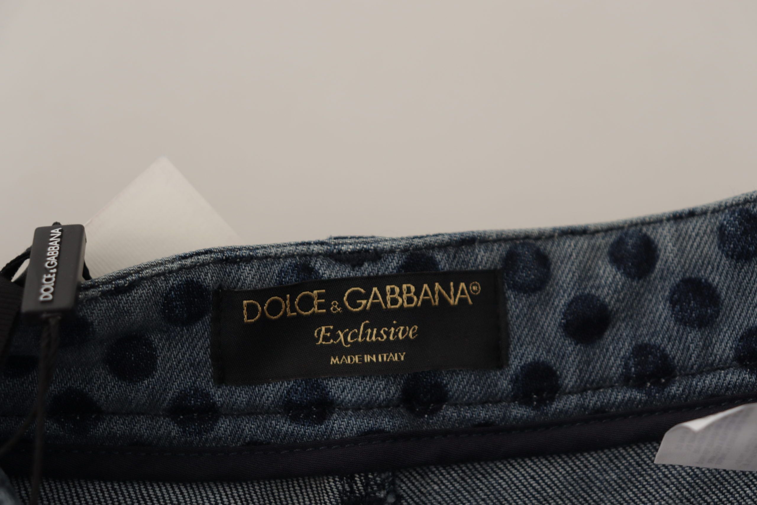 Dolce &amp; Gabbana Jean skinny élégant à fleurs taille haute