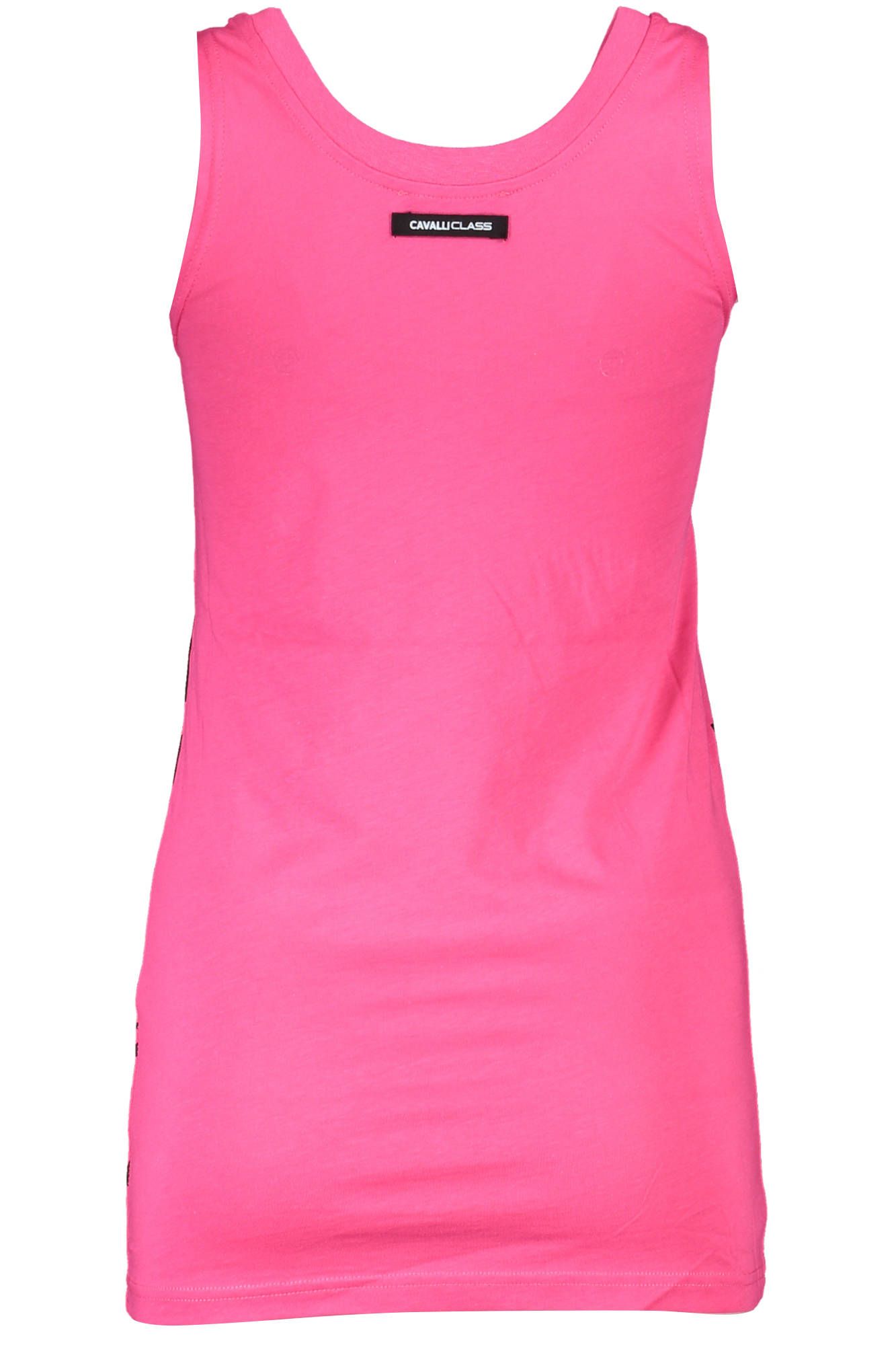 Cavalli Class Elegant Pink Wide-Shoulder Tank Top