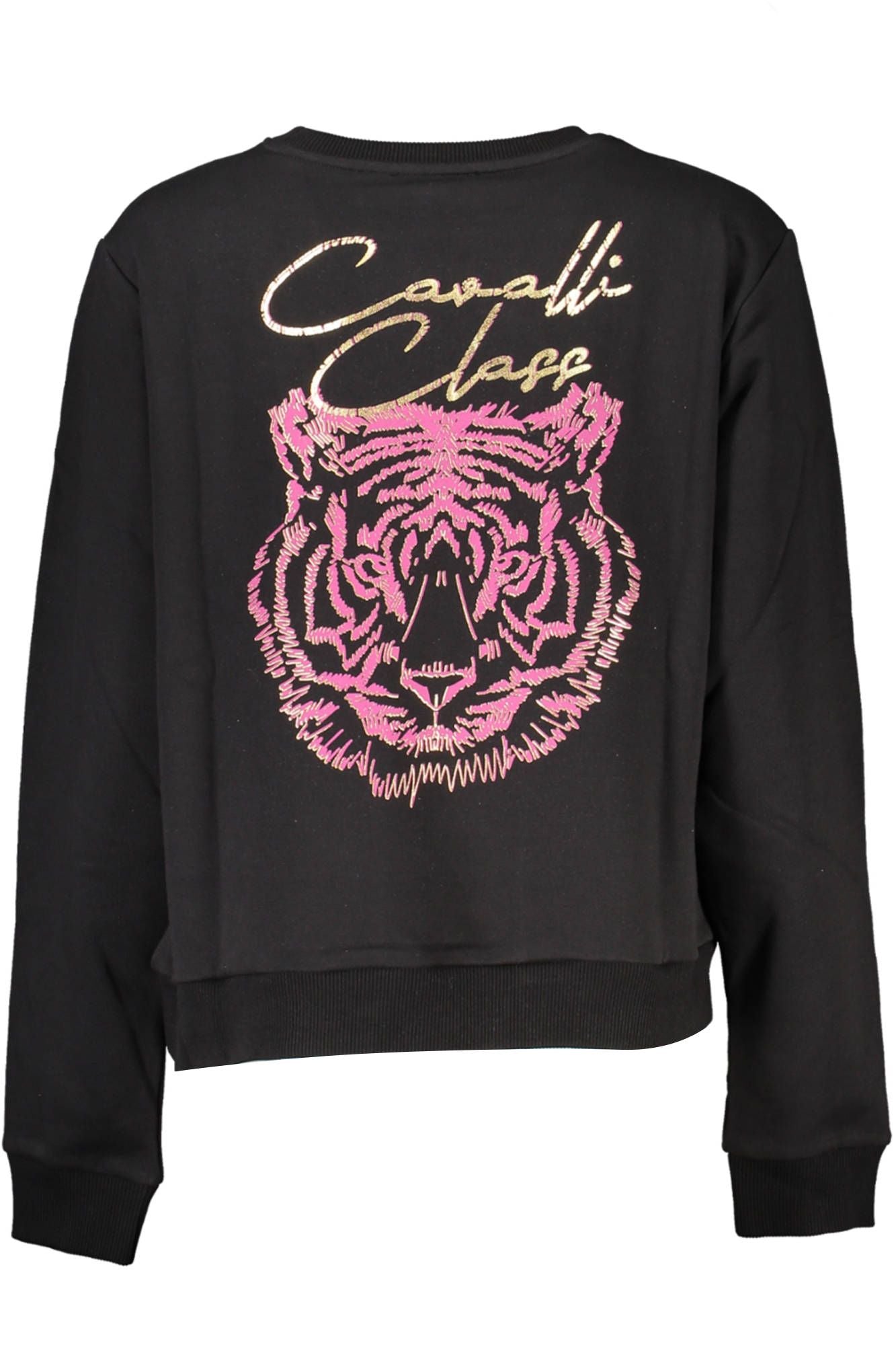 Cavalli Class élégant sweat-shirt imprimé à manches longues