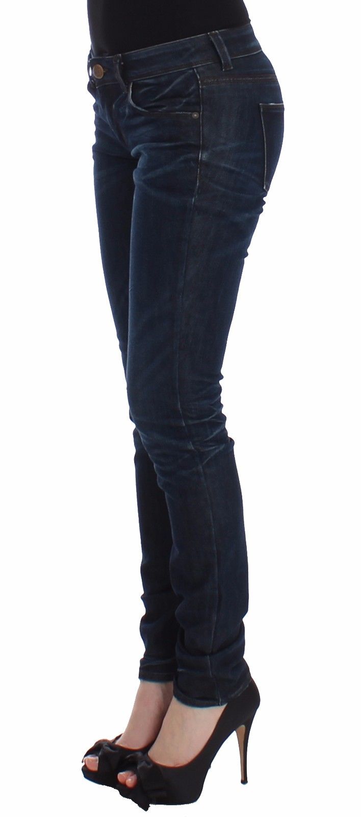 Ermanno Scervino Jean skinny bleu foncé chic