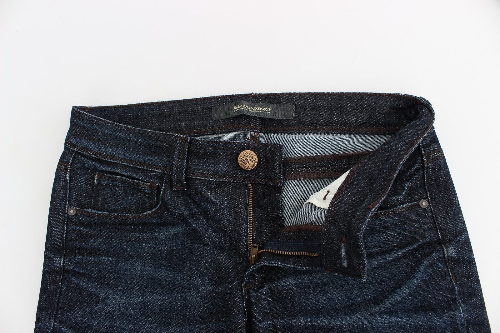 Ermanno Scervino Jean skinny bleu foncé chic