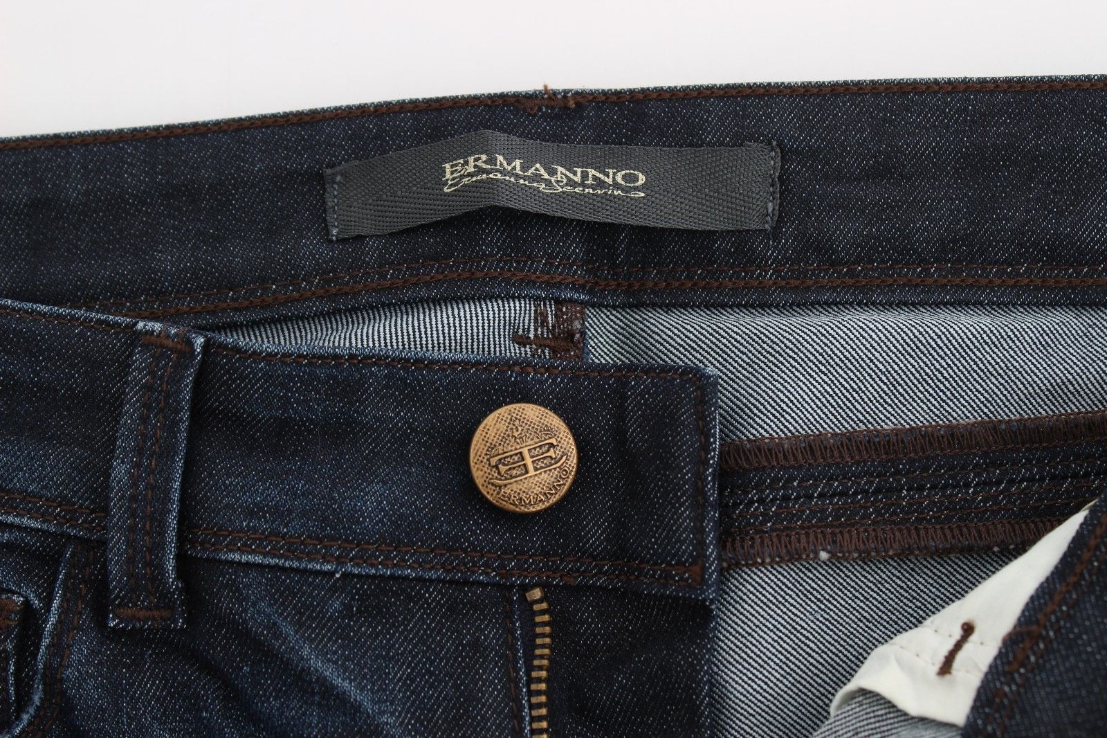 Ermanno Scervino Jean skinny bleu foncé chic