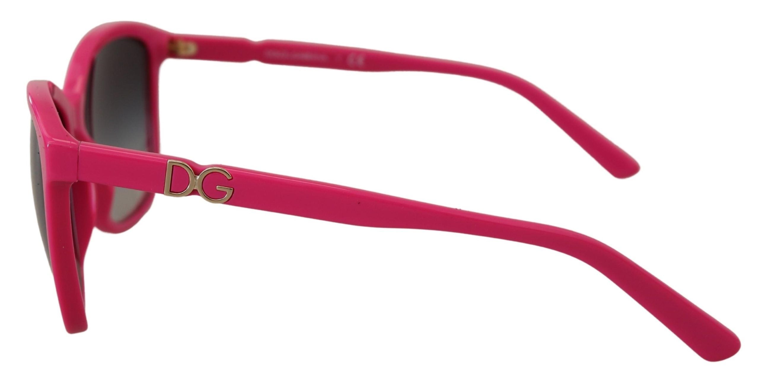 Dolce &amp; Gabbana Lunettes de soleil rondes roses élégantes pour femmes