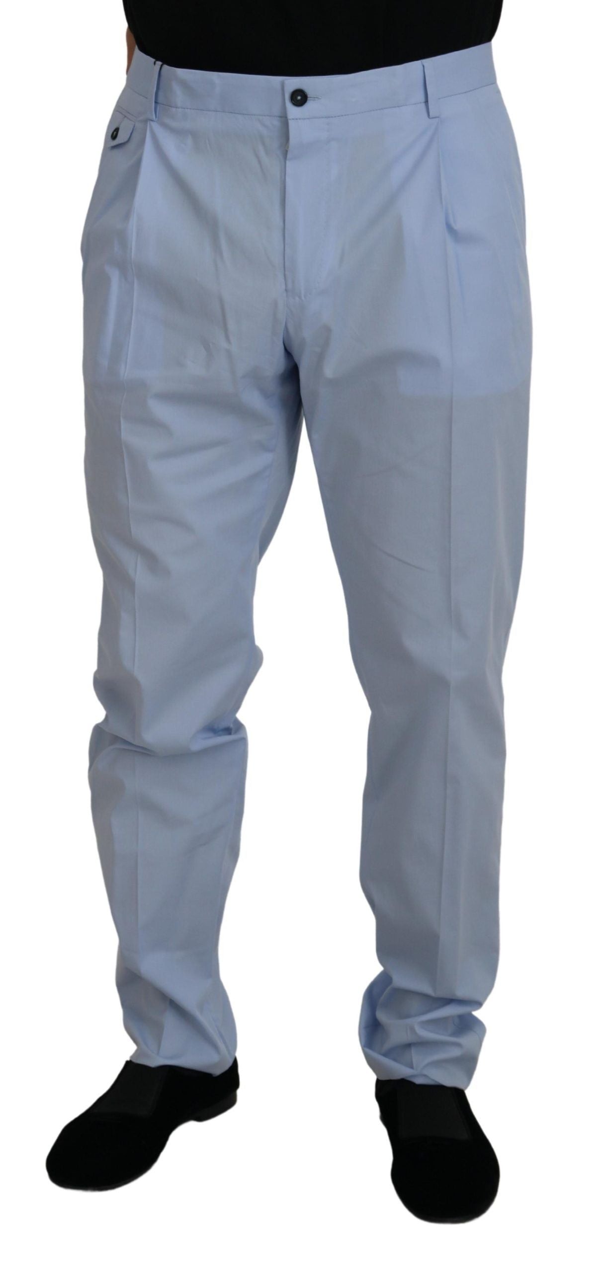 Dolce &amp; Gabbana Pantalon chino slim élégant en bleu clair