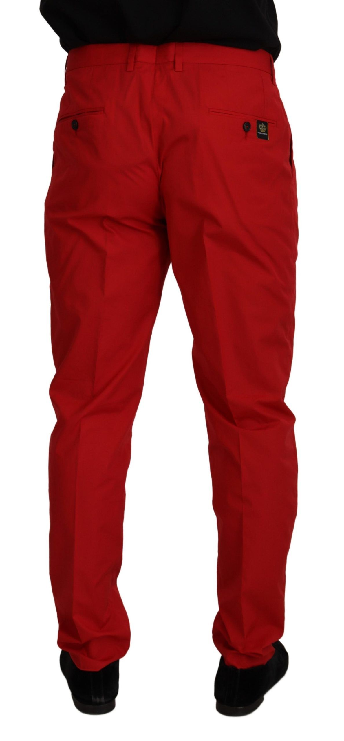 Dolce &amp; Gabbana Pantalon chino slim élégant pourpre