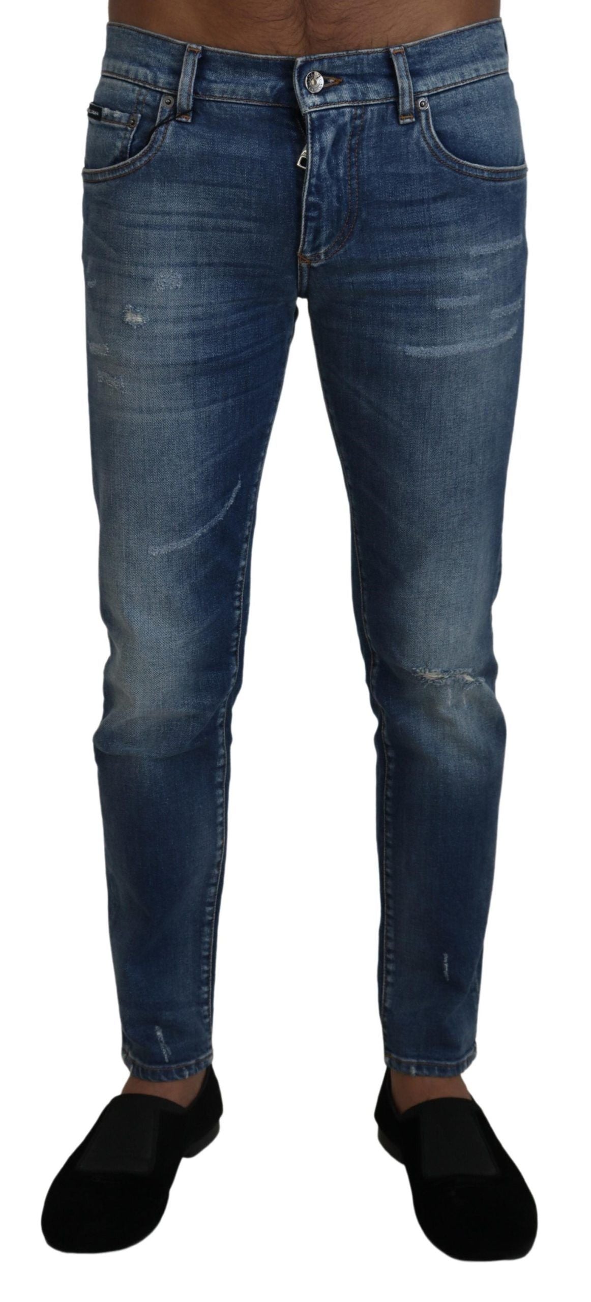 Dolce &amp; Gabbana Jean slim italien élégant en denim