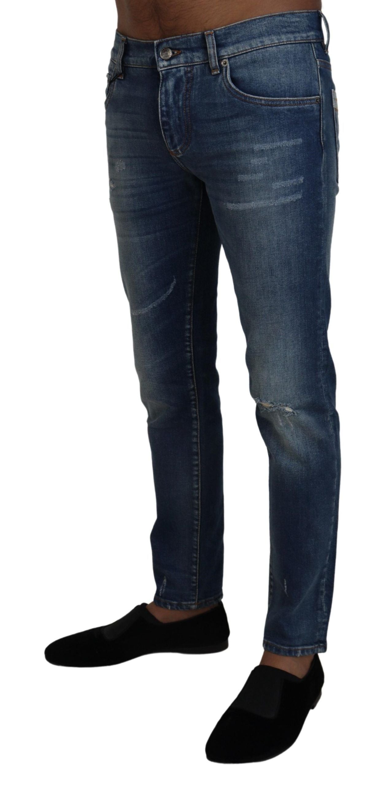 Dolce &amp; Gabbana Jean slim italien élégant en denim