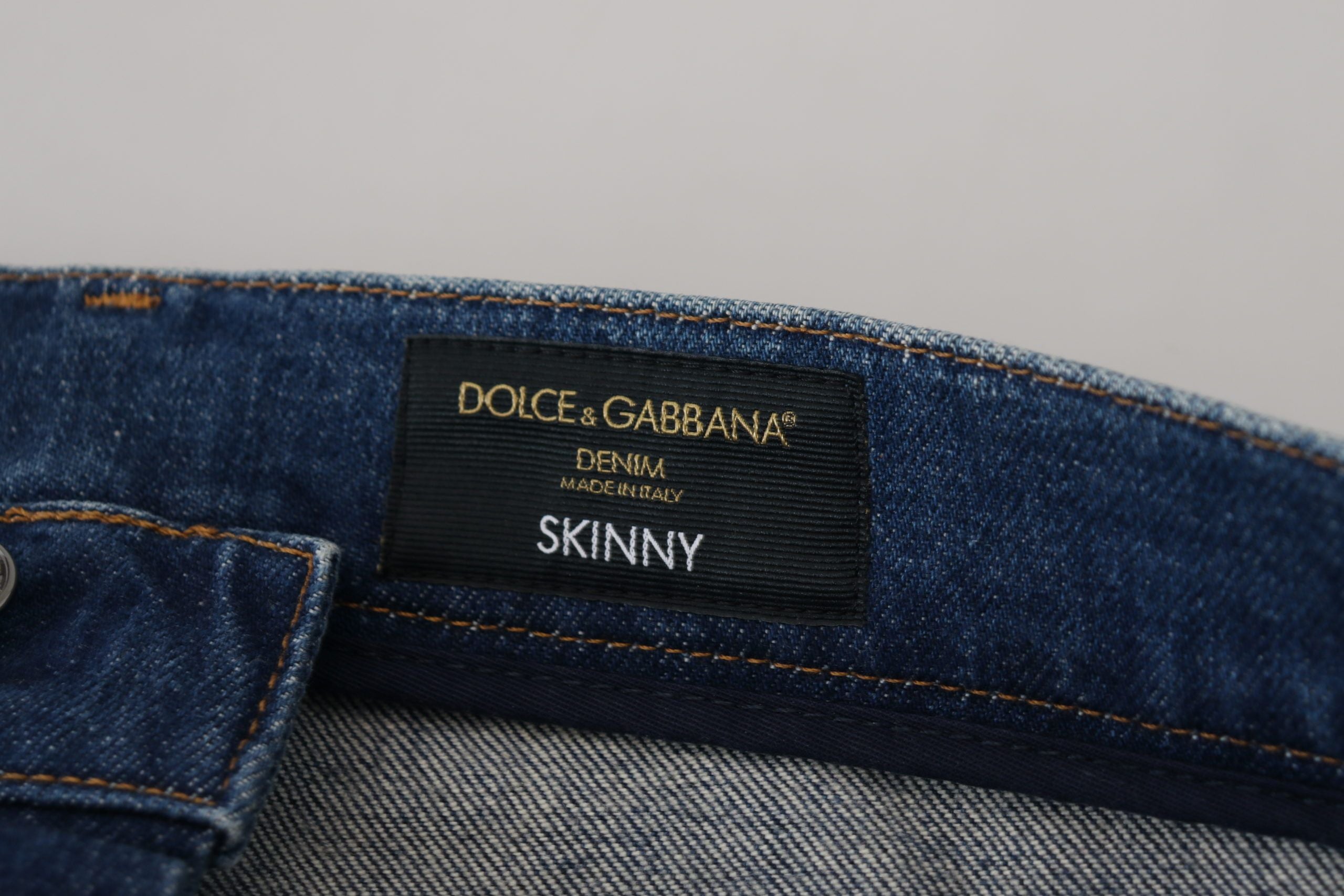 Dolce &amp; Gabbana Jean slim italien élégant en denim