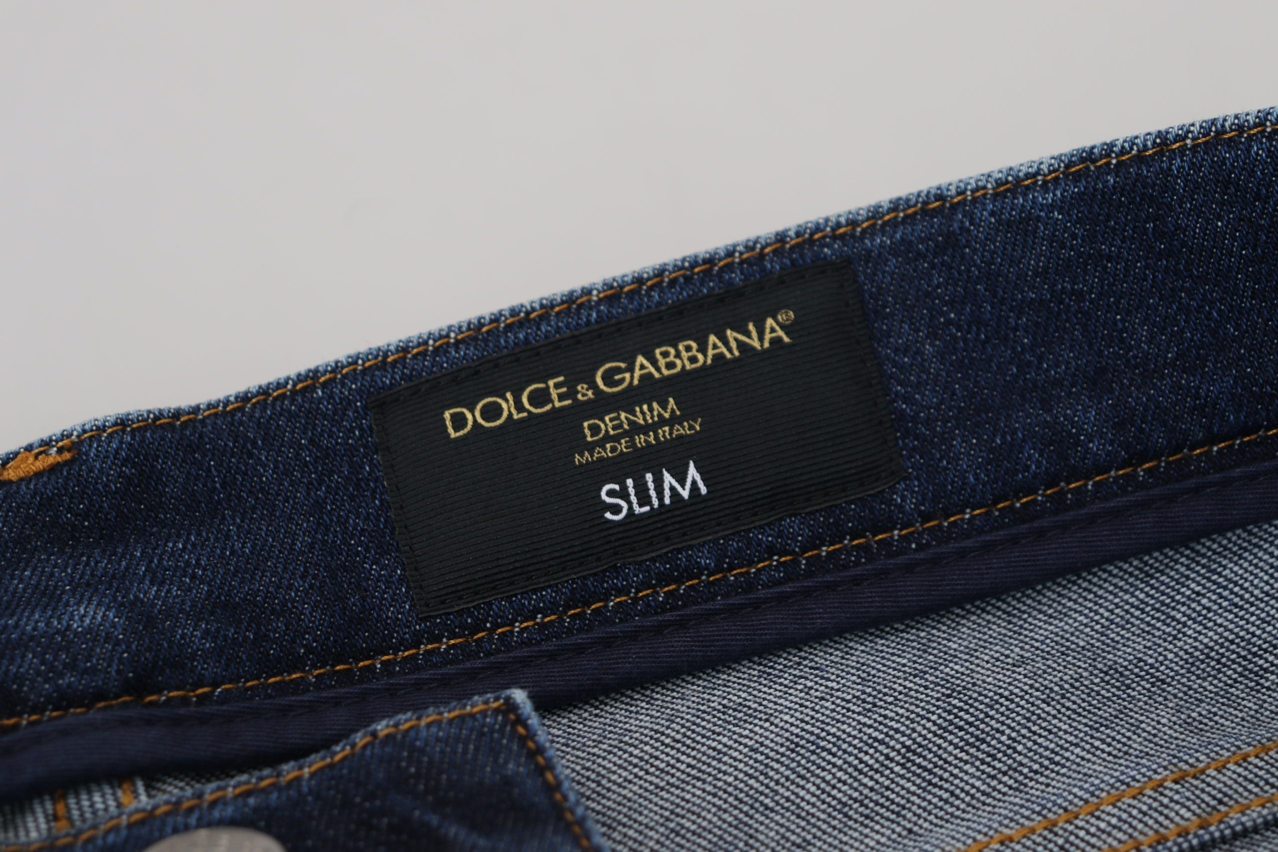 Dolce &amp; Gabbana Chic Coupe Slim Denim Italien Sensation