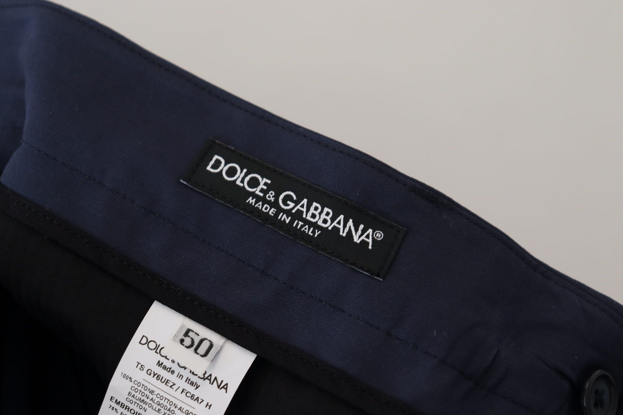 Dolce &amp; Gabbana Chic - Pantalon chino coupe slim en bleu