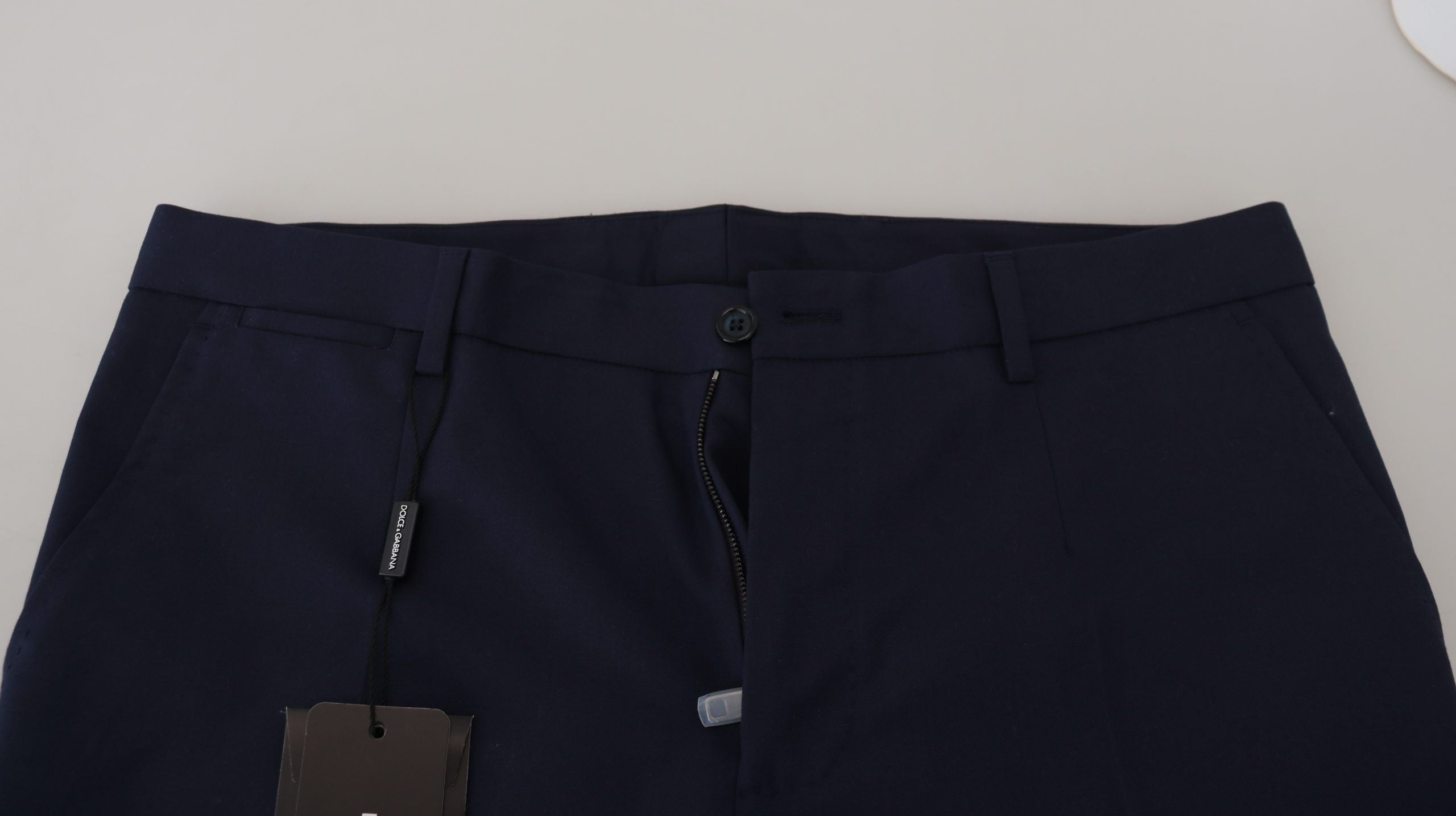 Dolce &amp; Gabbana Pantalon de costume bleu coupe slim élégant