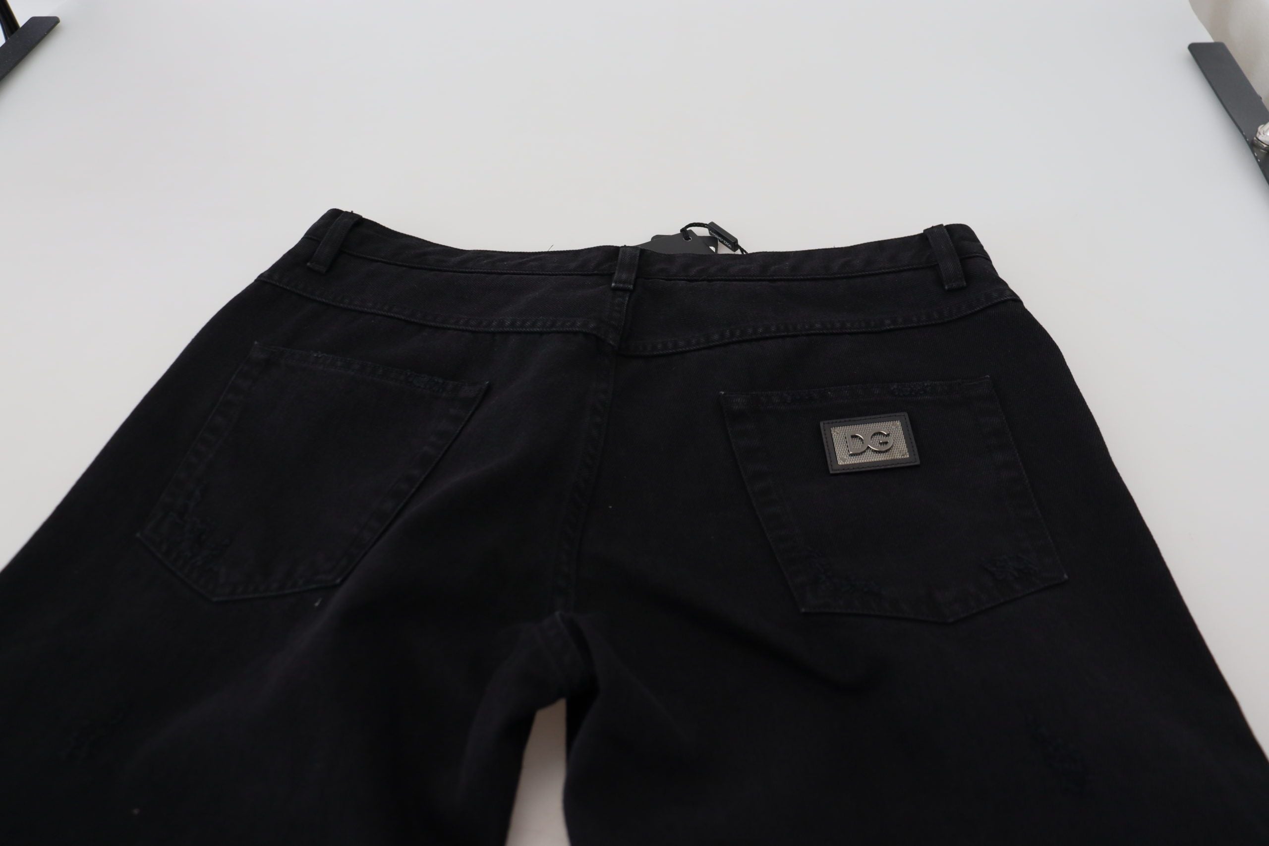 Dolce &amp; Gabbana Jean italien élégant noir coupe ample