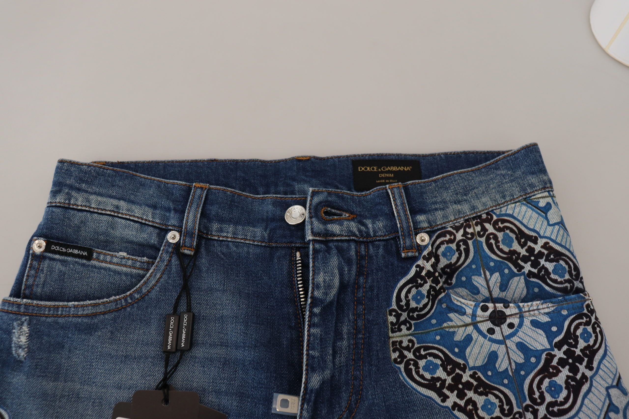 Dolce &amp; Gabbana Short en jean coupe slim élégant