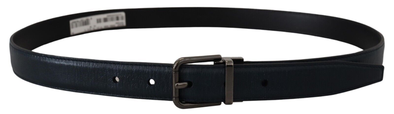 Dolce &amp; Gabbana Ceinture élégante en cuir bleu foncé