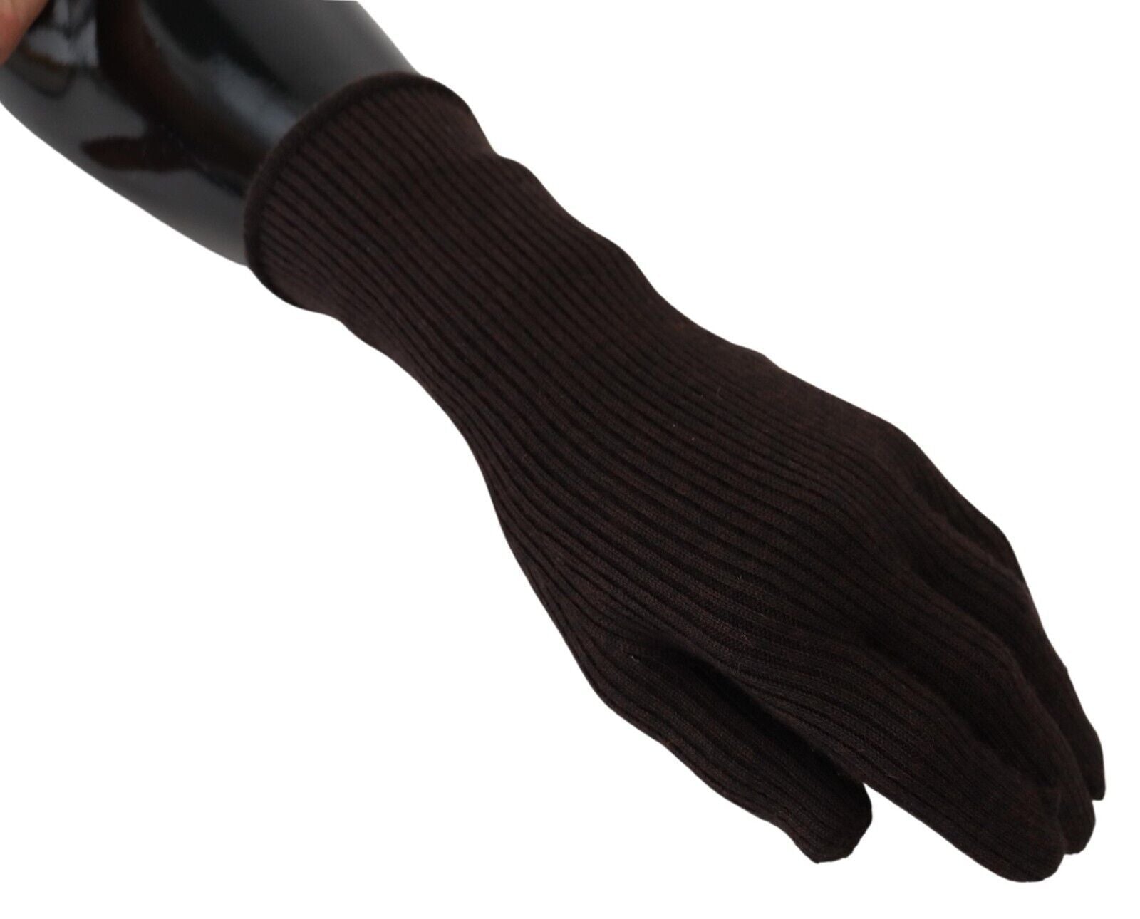 Dolce &amp; Gabbana Gants élégants en soie et cachemire marron