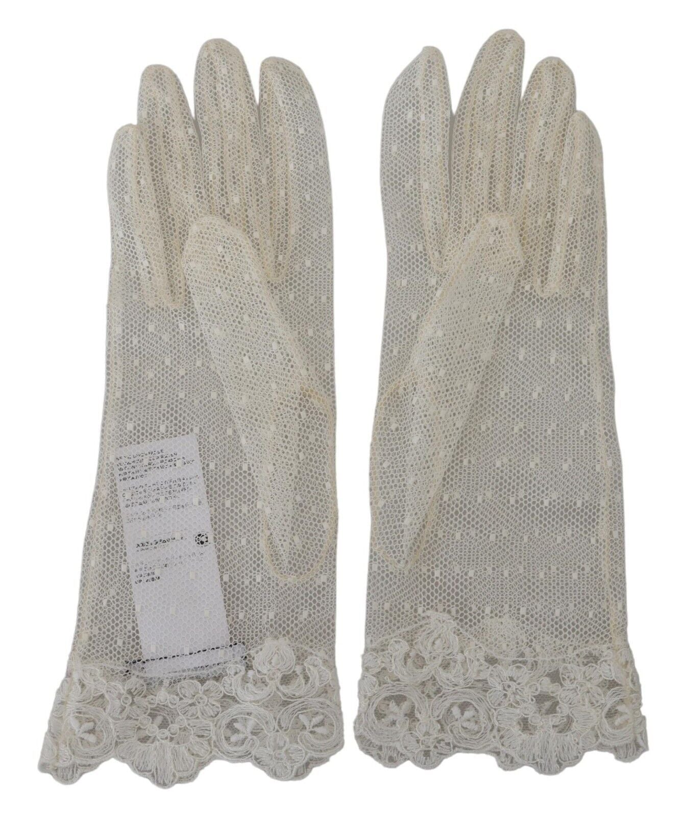 Dolce &amp; Gabbana Chic Gants blancs longueur poignet