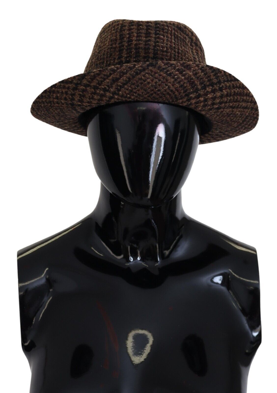 Dolce &amp; Gabbana Chapeau Fedora Marron Élégant - Accessoire Chic d'Hiver