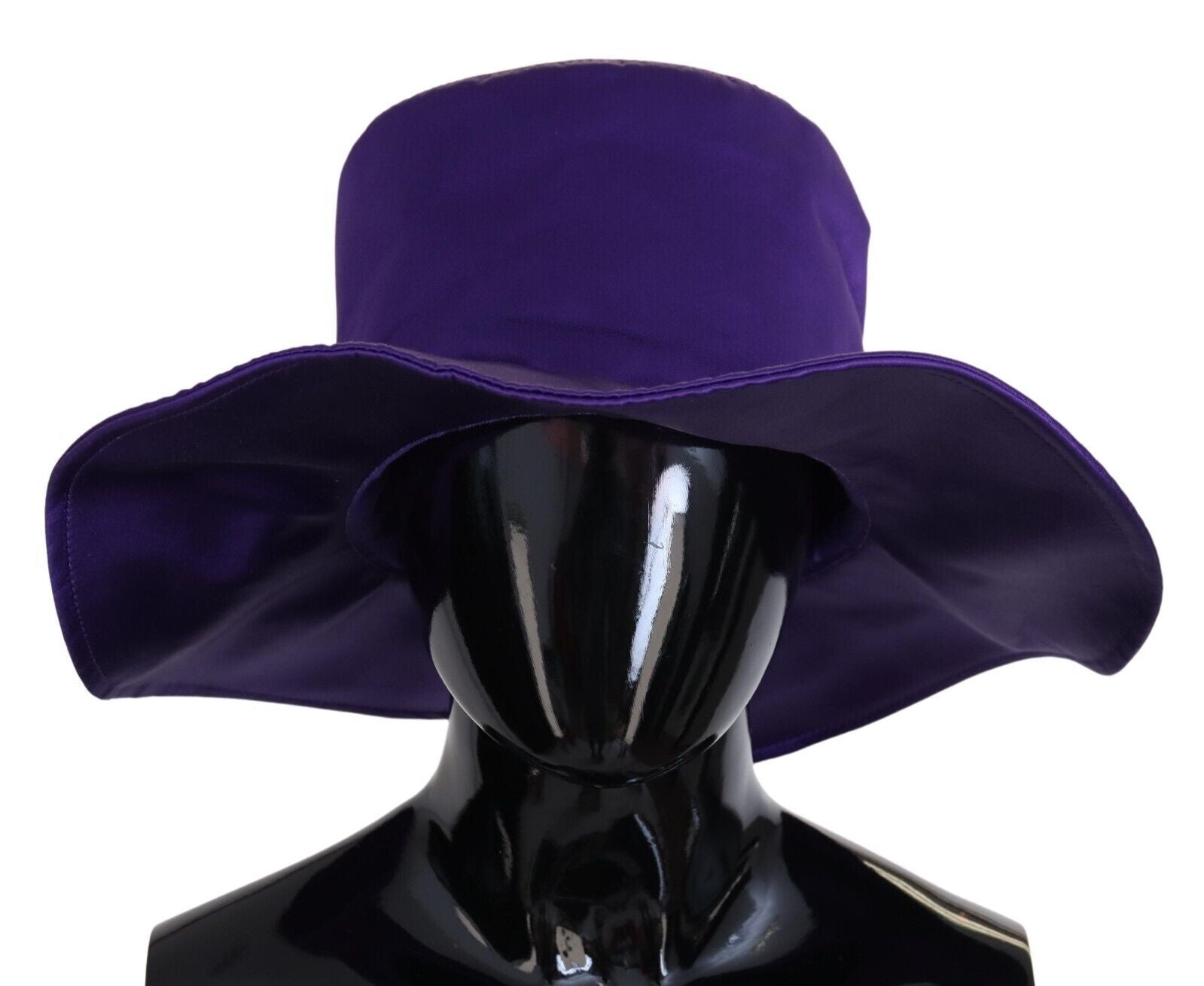 Dolce &amp; Gabbana Chapeau haut de forme élégant en soie violette